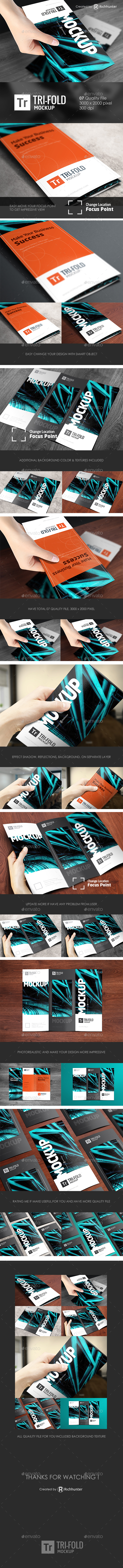 Tri-Fold Brochure Mockup_Richhunter - Product Mock-Ups Graphics