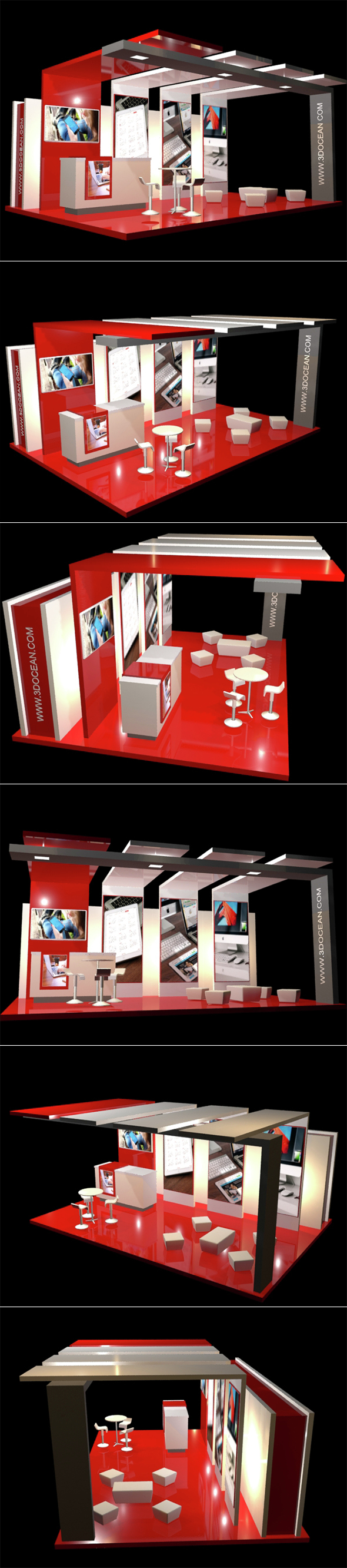 Modern Exhibition Stand - 3Docean 15250115