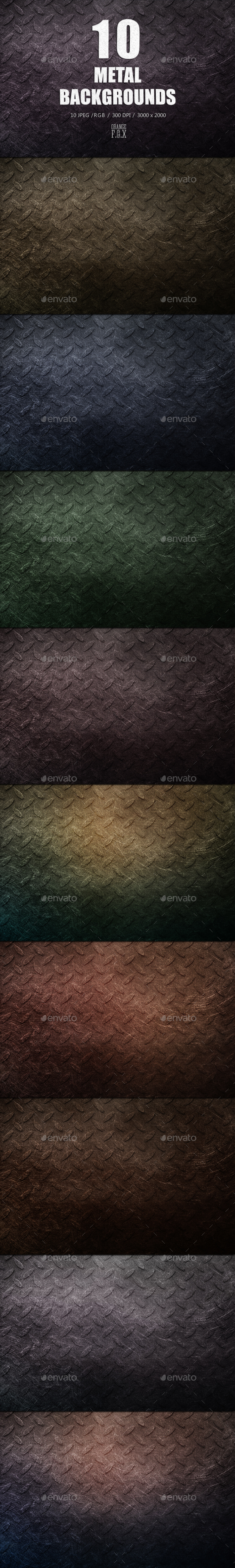 10 Metal Backgrounds - Abstract Backgrounds