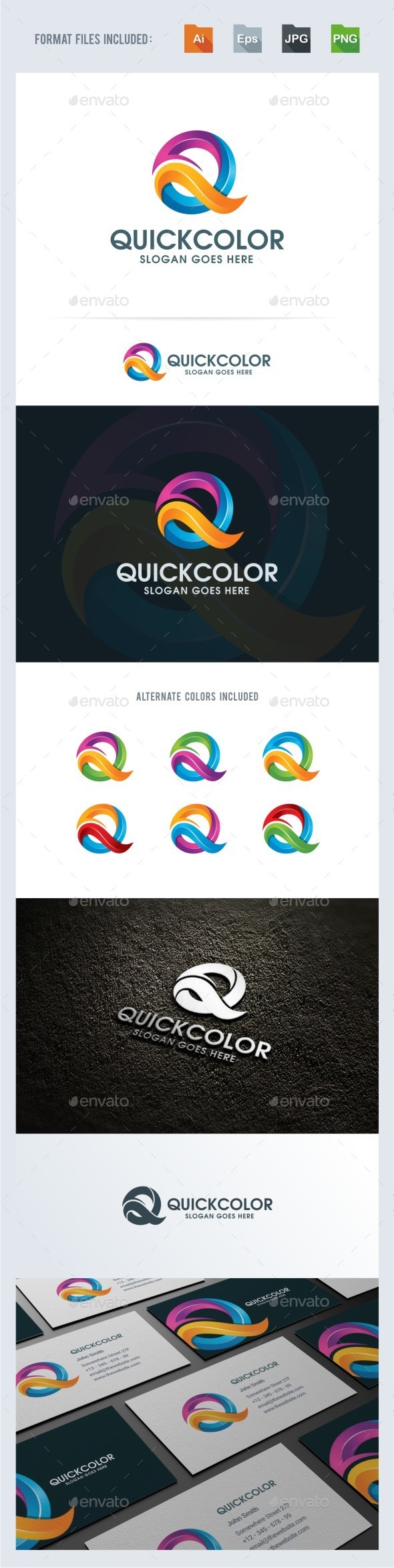 Q Letter Logo Template - Letters Logo Templates
