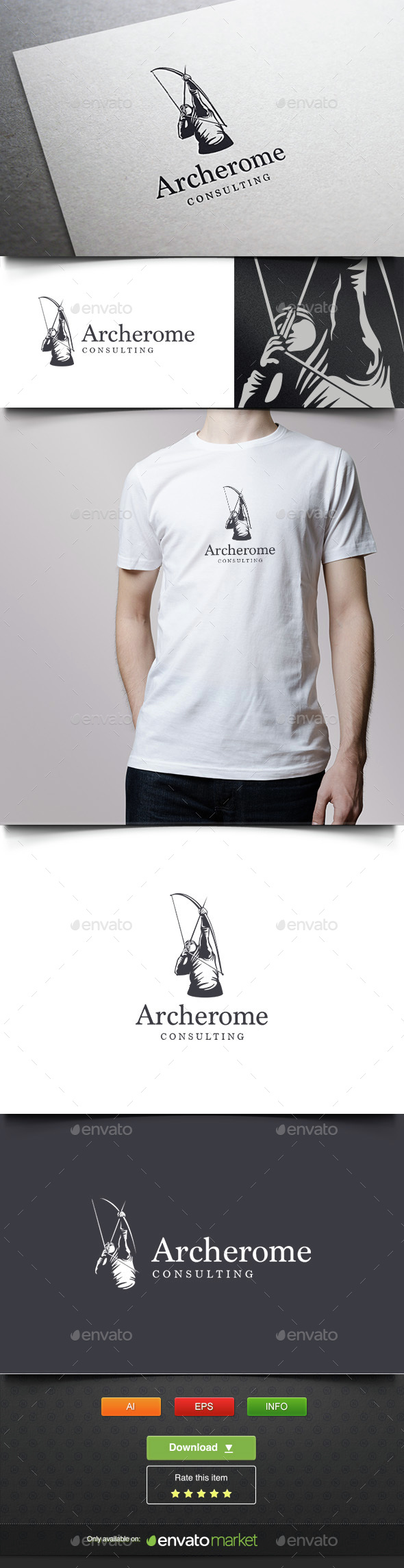 Archer Roma - Humans Logo Templates