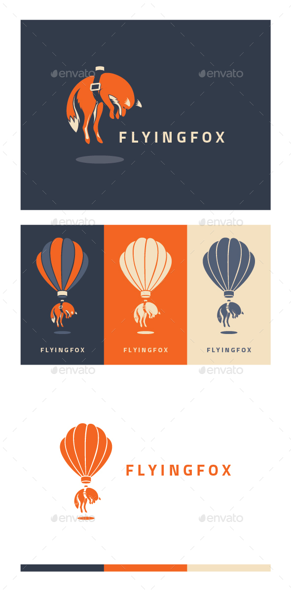 Flying Fox - Animals Logo Templates