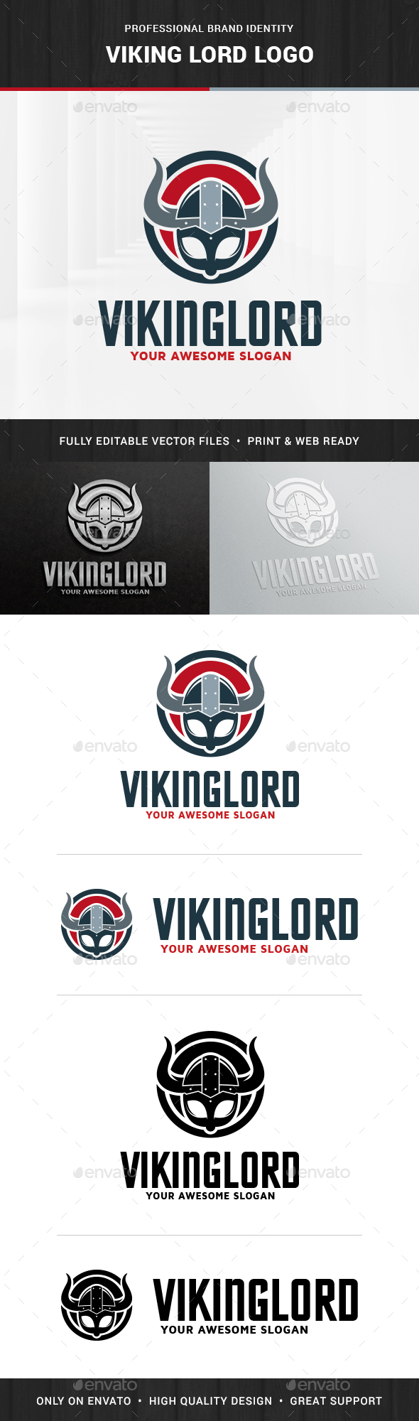 Viking Lord Logo Template - Humans Logo Templates