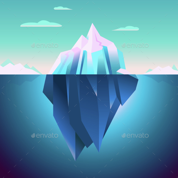 Quarz Iceberg Backdrop - Landscapes Nature