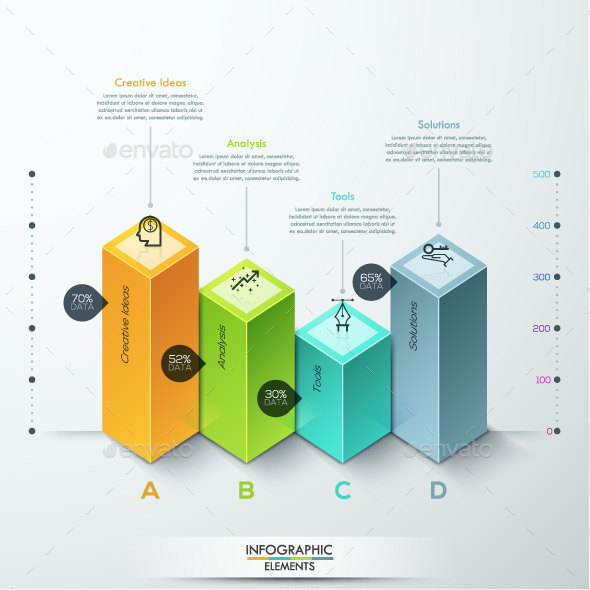 Abstract 3d Diagram Infographics Options - Infographics