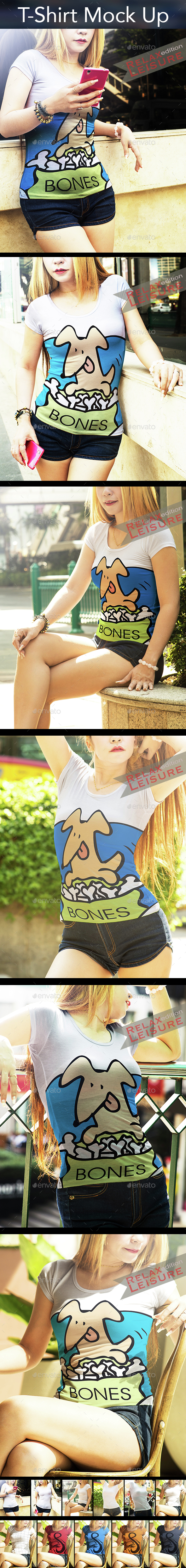 T Shirt Mock Up Relax & Leisure - T-shirts Apparel