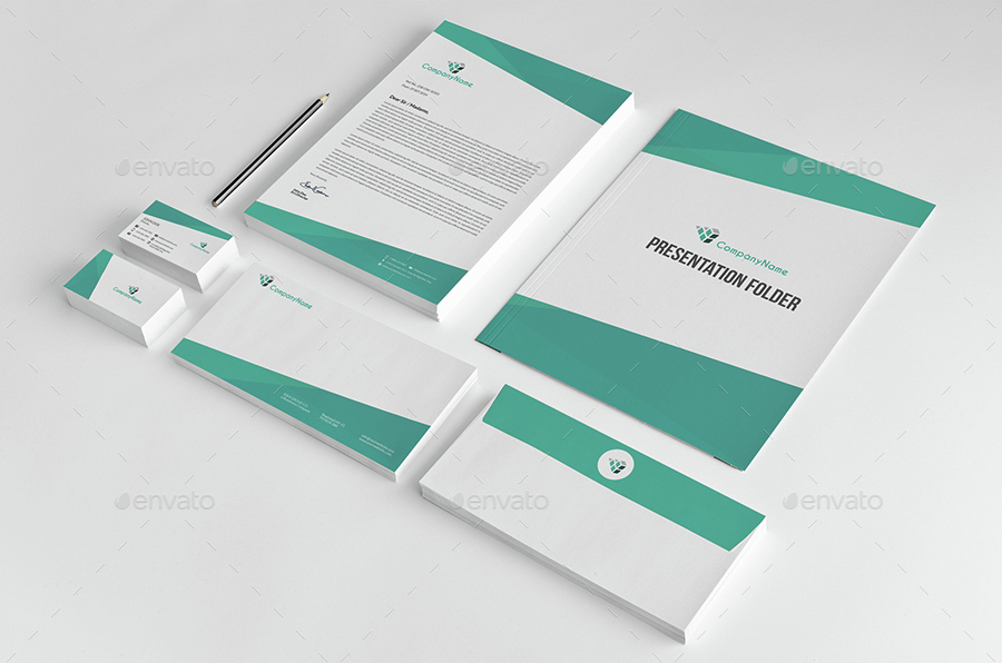 Corporate Stationery Pack Design Template Vol.12, Print Templates ...