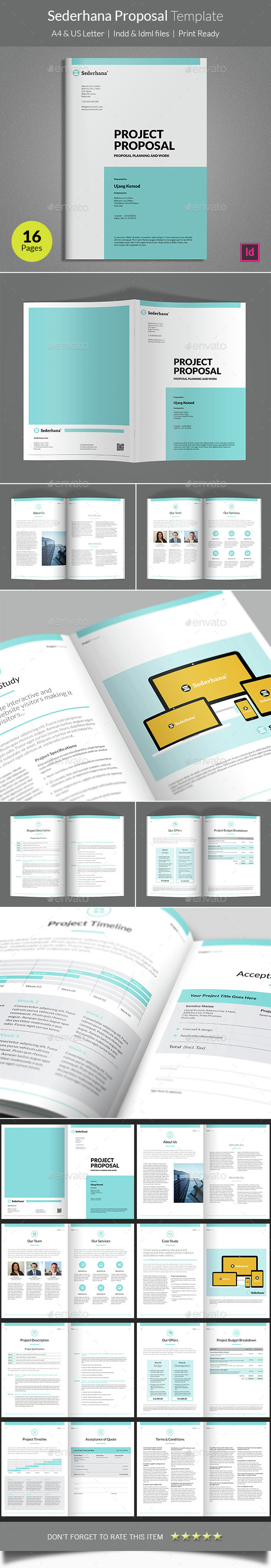 Sederhana Proposal Template - Proposals & Invoices Stationery