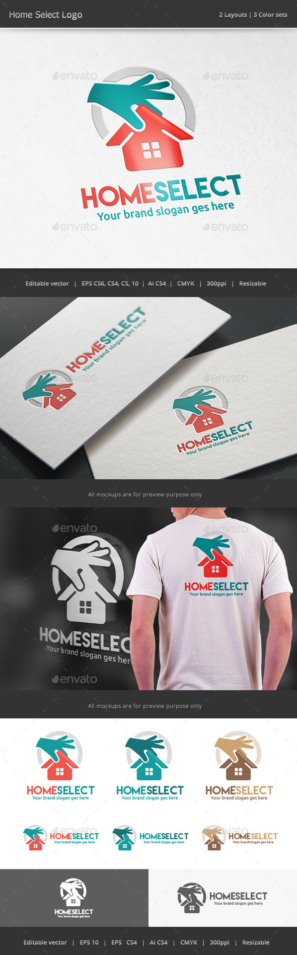 Home Select Logo - Vector Abstract