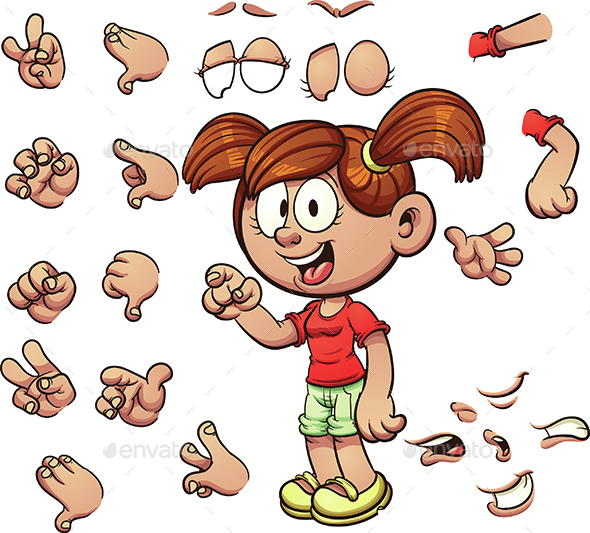 Cartoon Girl - People Characters