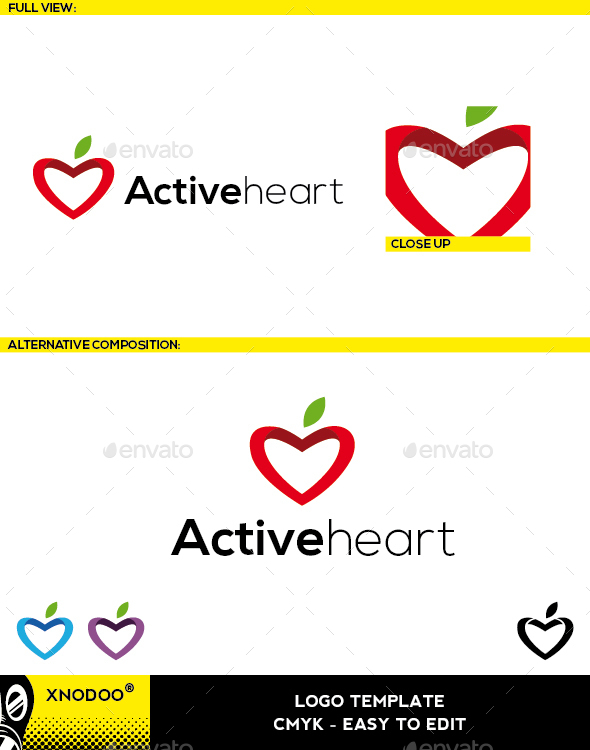 Activeheart Logo - Symbols Logo Templates