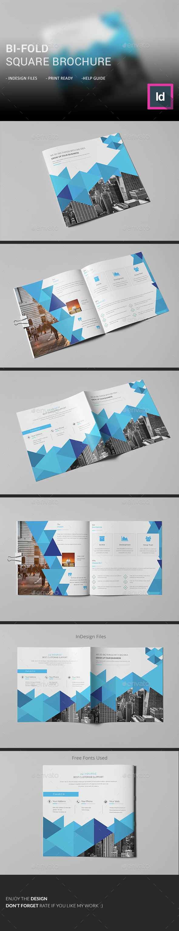 Bi-Fold Square Brochure - Corporate Brochures