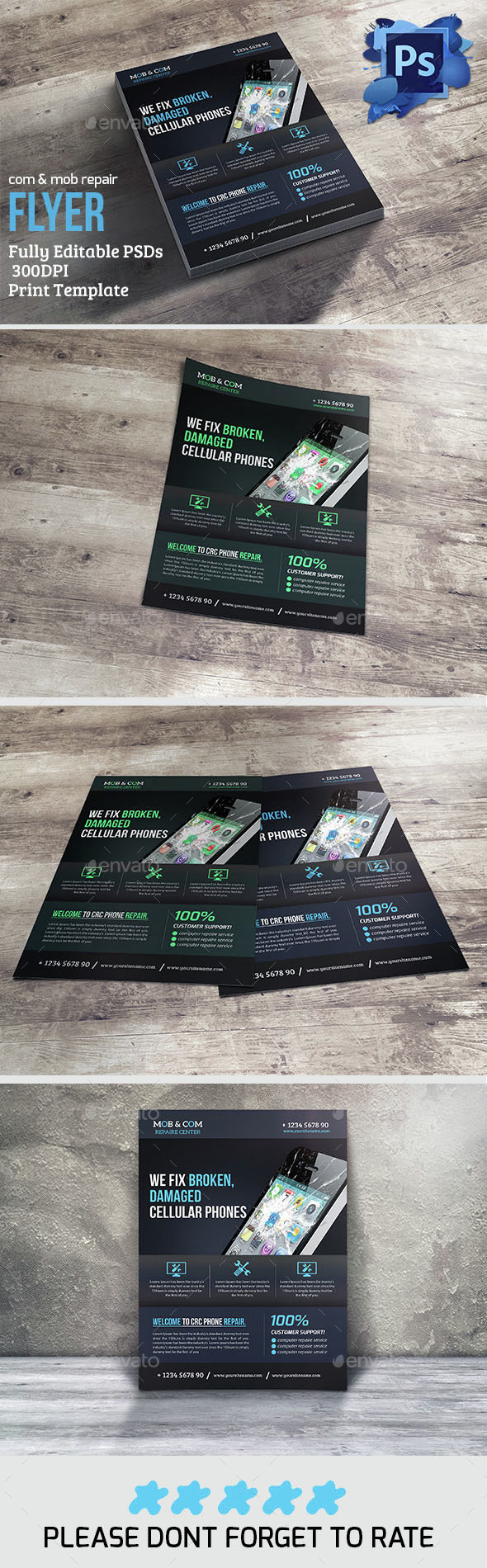 Computer & Mobile Repair Flyer - Flyers Print Templates