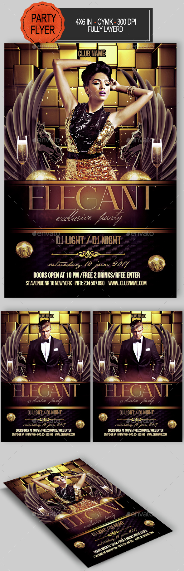 Elegant Party Flyer - Clubs & Parties Events