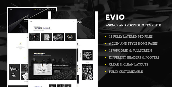 Evio - Agency - ThemeForest 13639653