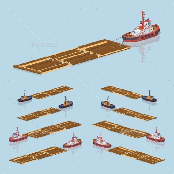 Timber Floating on Tow - Industries Business