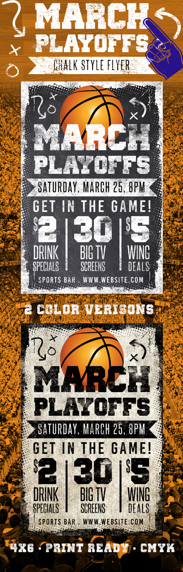 Chalk March Basketball Flyer - Sports Events