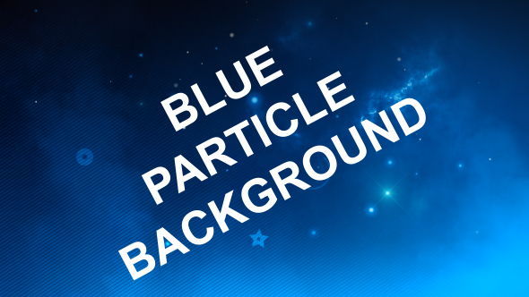 Blue Particle Background