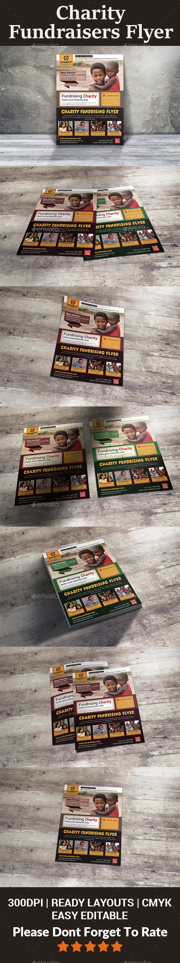 Charity Fundraisers Flyer Templates - Corporate Flyers