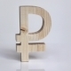 Wooden Ruble Symbol - VideoHive Item for Sale