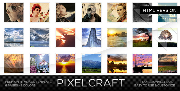 PixelCraft - HTML/CSS Premium Web Template - Creative Site Templates