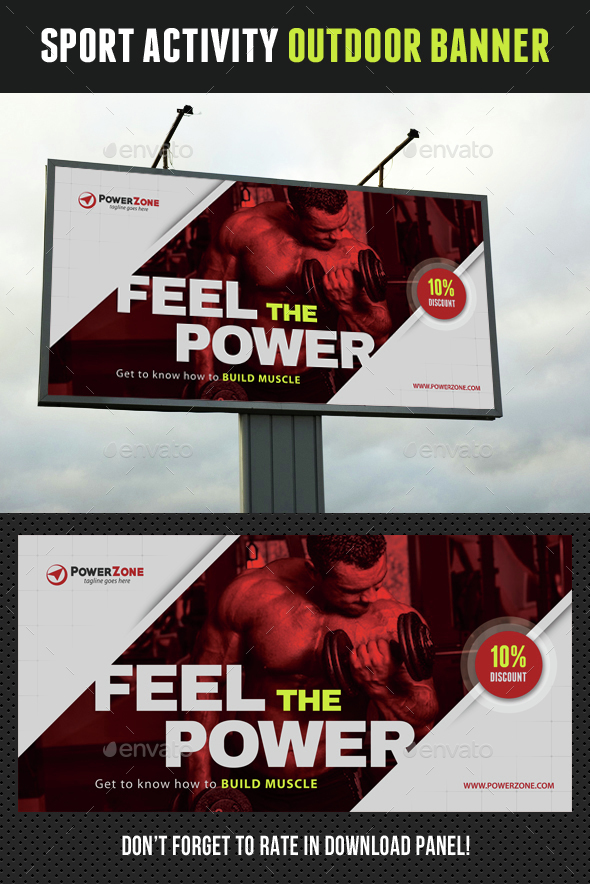 Sport Activity Outdoor Banner 02 - Signage Print Templates