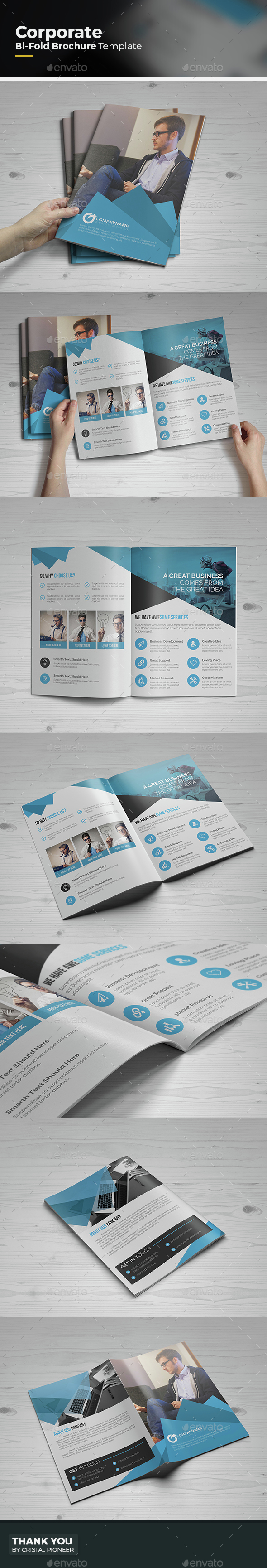 Corporate Bi Fold Brochure - Corporate Brochures