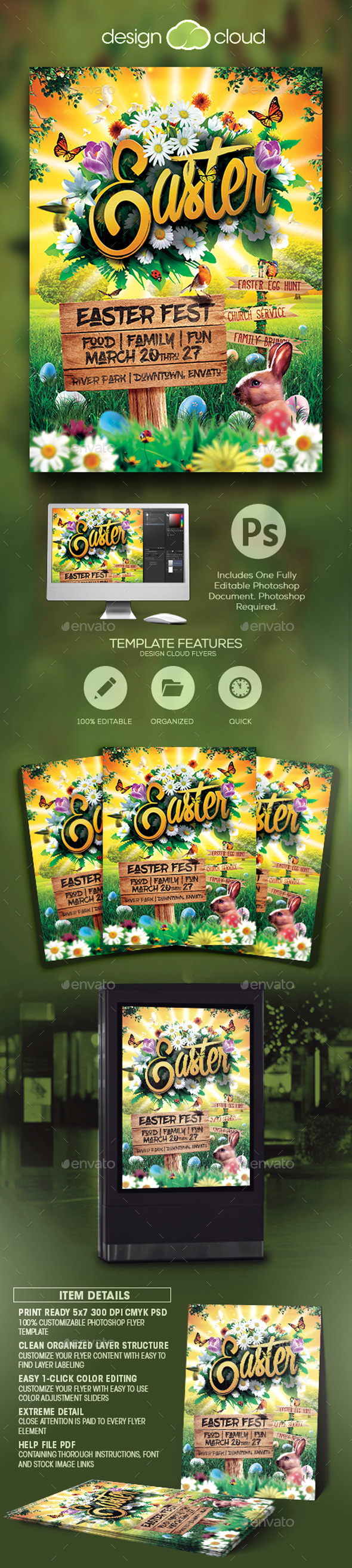 Easter Event Flyer Template - Holidays Events