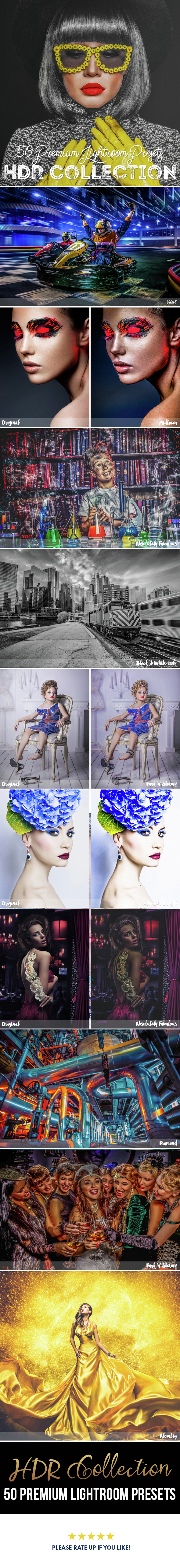 50 HDR Lightroom Presets Premium Collection - HDR Lightroom Presets
