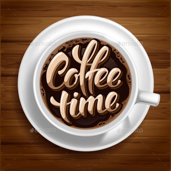Coffee Time Concept - Backgrounds Decorative