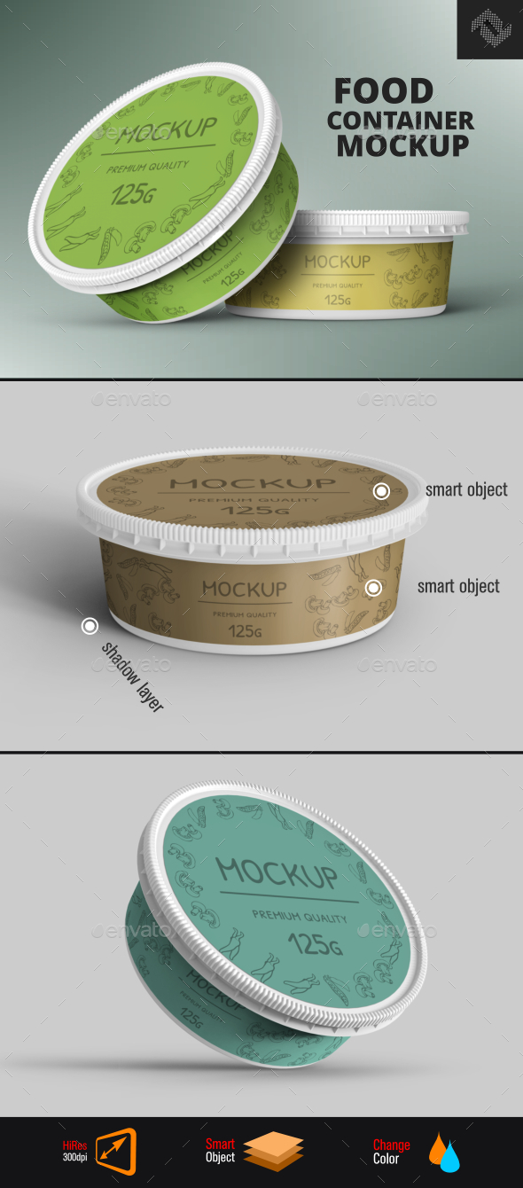 Download Food Plastic Container Mockup By Fusionhorn Graphicriver