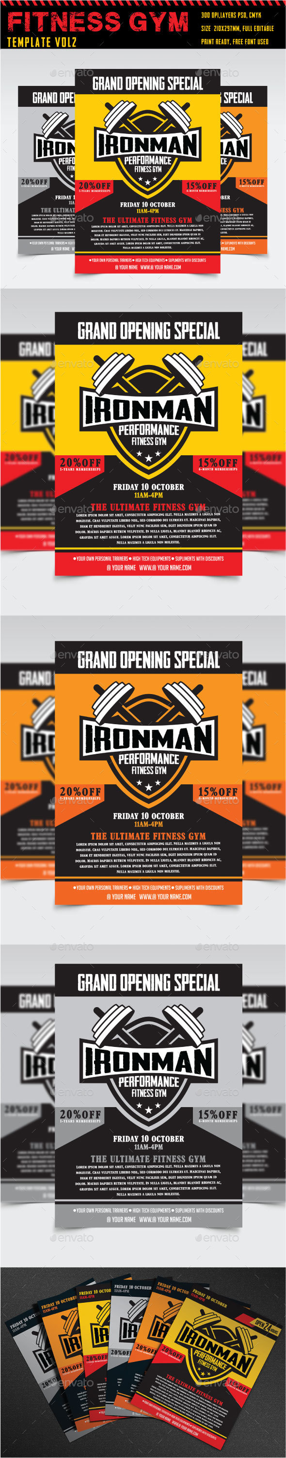 Fitness - Gym Flyer Vol2 - Sports Events