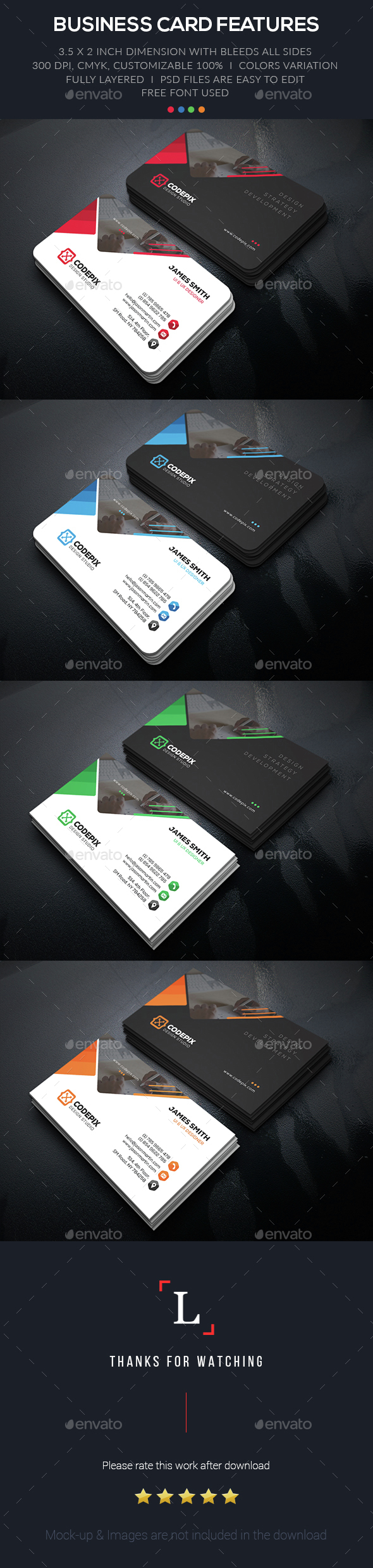 Strategy Business Card - Business Cards Print Templates