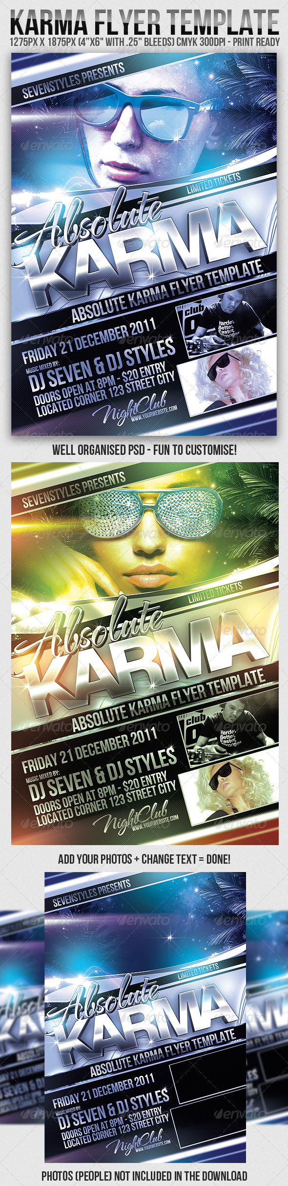 Karma Flyer Template - Clubs & Parties Events