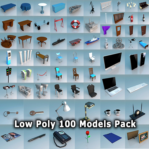 Low Poly 100 - 3Docean 15288640