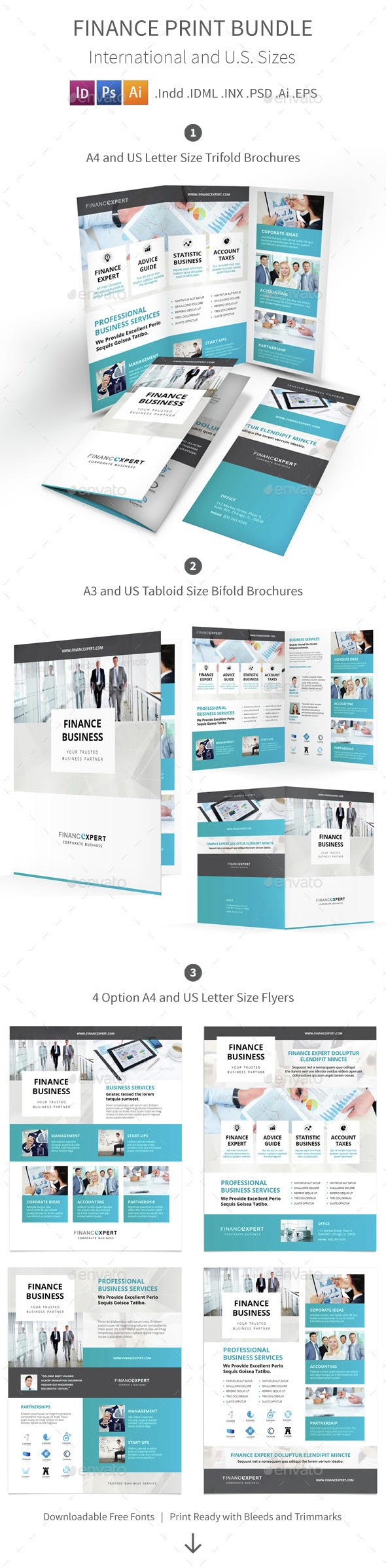 Finance Print Bundle - Corporate Brochures