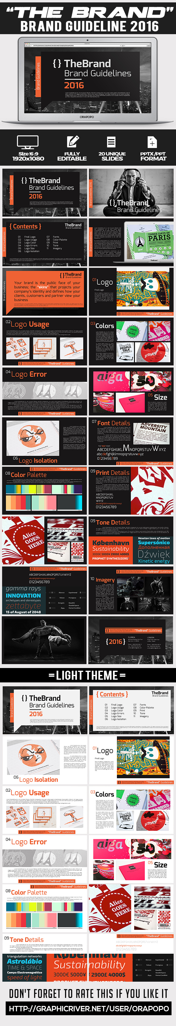 The Brand ~ Brand Guideline 2016 - Creative PowerPoint Templates