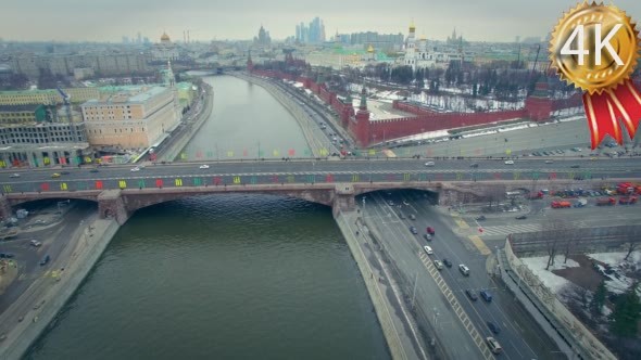 Aerial View of Moscow