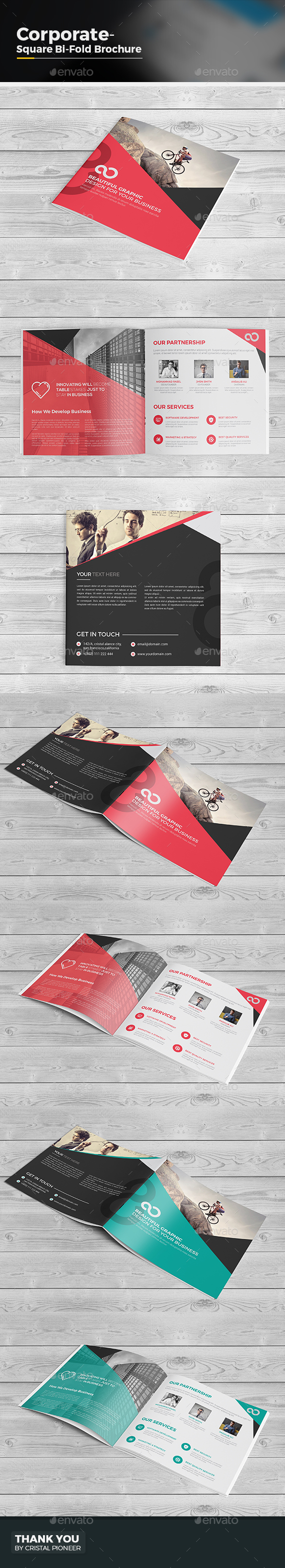 Bi Fold Brochure-Square - Corporate Brochures