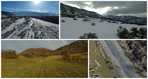 Aerial landscapes from Kazakhstan