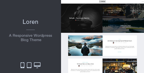  Loren - Responsive WordPress Blog Theme