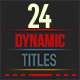 24 Dynamic Motion Titles - VideoHive Item for Sale