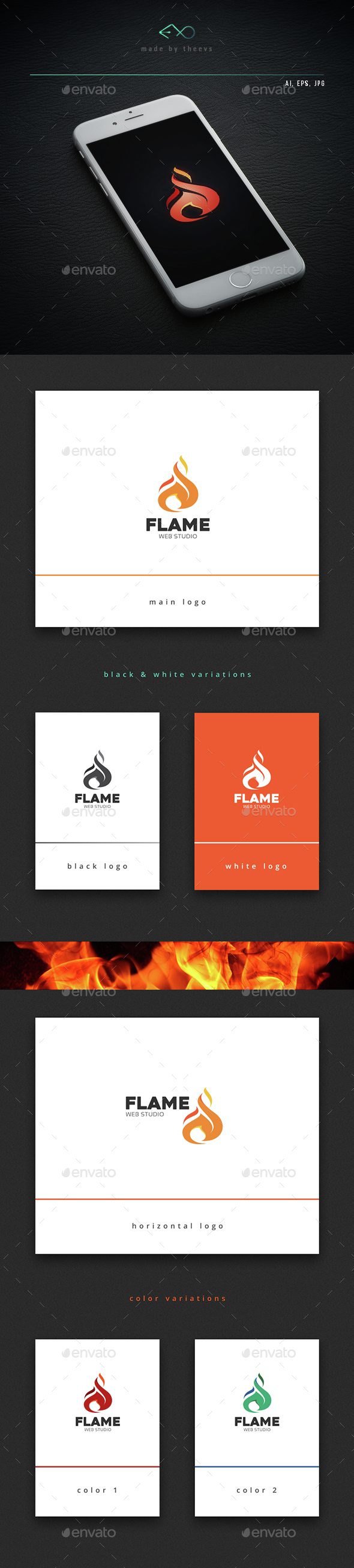 Flame - Vector Abstract