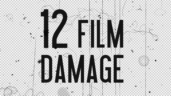 Film Damage Overlays - 12 Pack alt