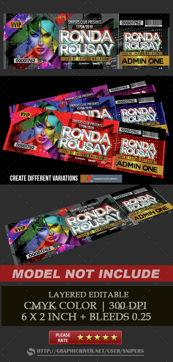 Guest Dj Ticket - Miscellaneous Print Templates