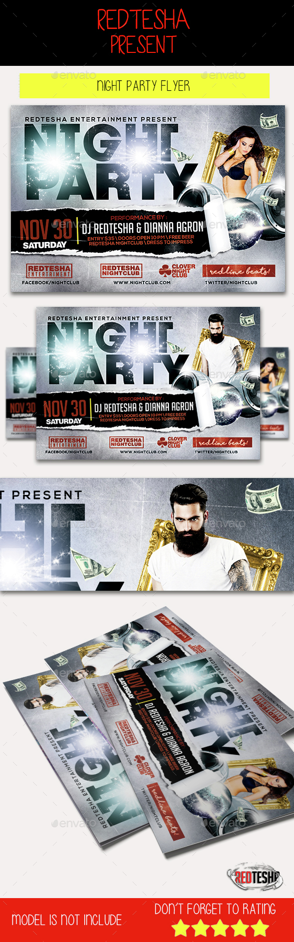 Night Party Flyer - Clubs & Parties Events