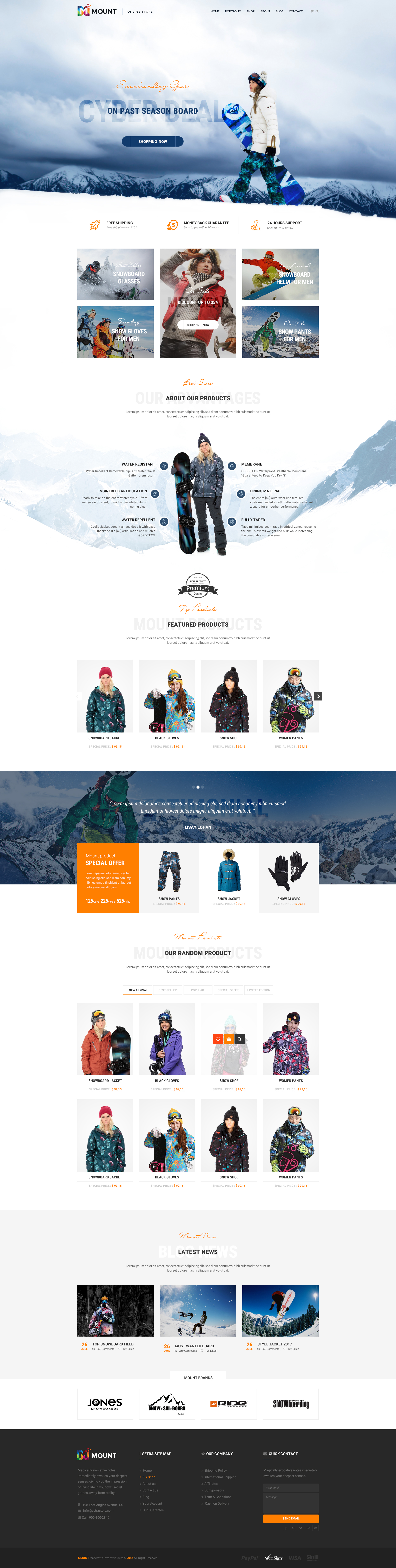 Mount - PSD Template by youwes | ThemeForest