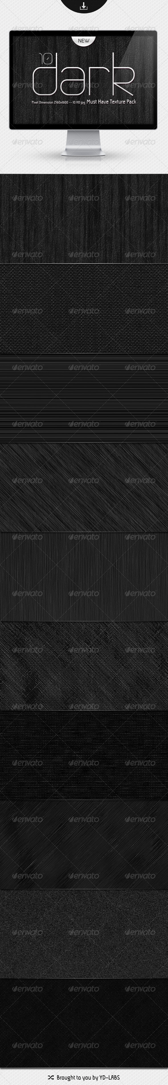 10 Dark Must Have Textures Pack - Patterns Backgrounds