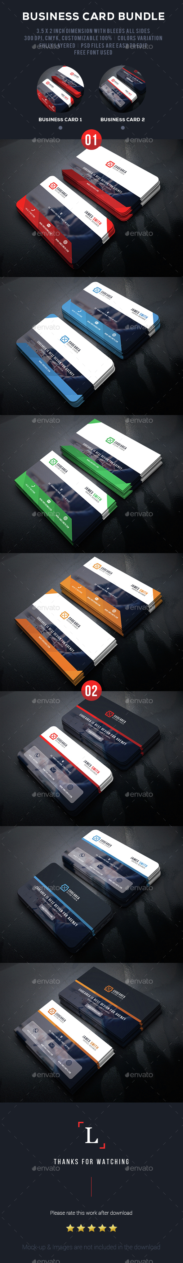 Soft Business Card Bundle - Business Cards Print Templates