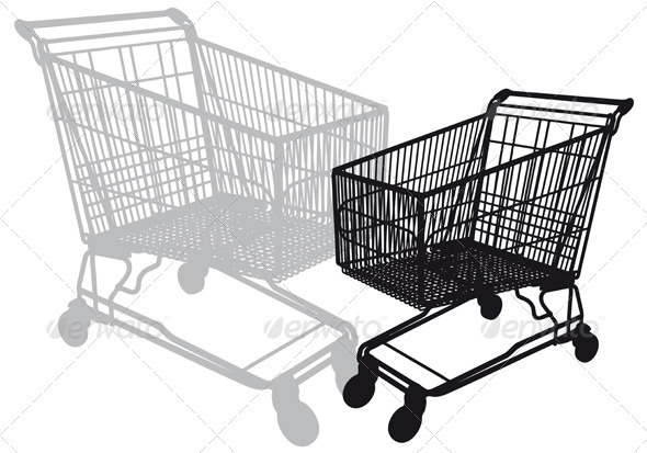 Vector Shopping Cart - Commercial / Shopping Conceptual